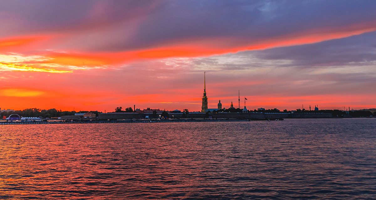 закат в Питере