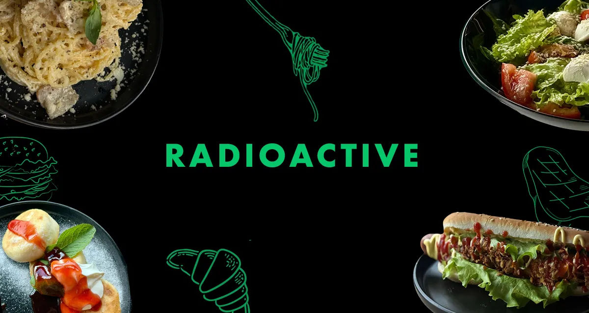 Скидка 35% на все в рестобаре Radioactive