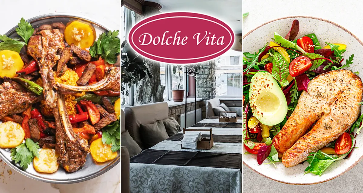 Скидка 30% на все в панорамном кафе Dolce Vita