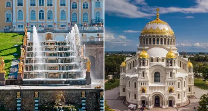 Скидка 35% на автобусный тур «Кронштадт-Петергоф»