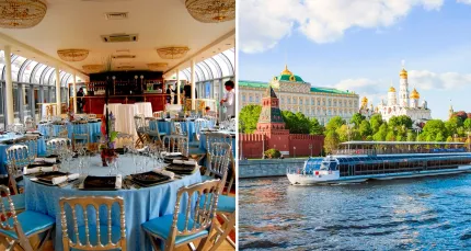 Скидки до 55% на прогулку по Москве-реке на теплоходе River Palace