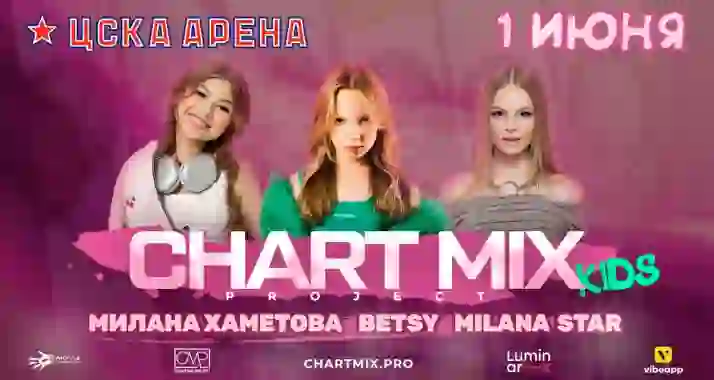 Скидка 15% на концерт Betsy/Милана Хаметова/ Milana Star/Chart Mix Kids