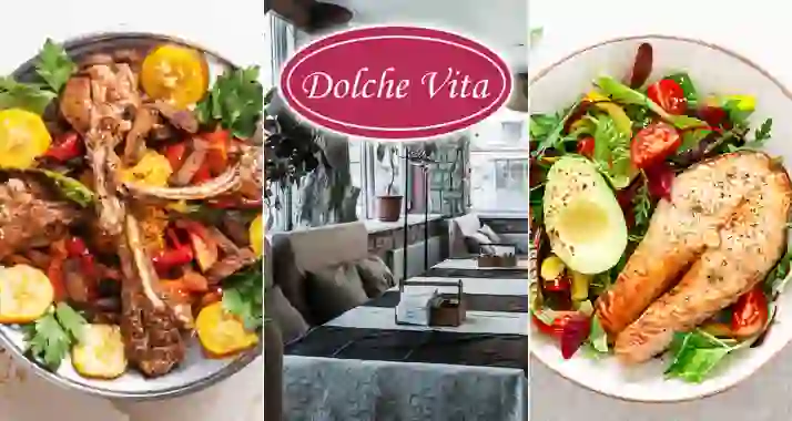 Скидка 50% на все в панорамном кафе Dolce Vita